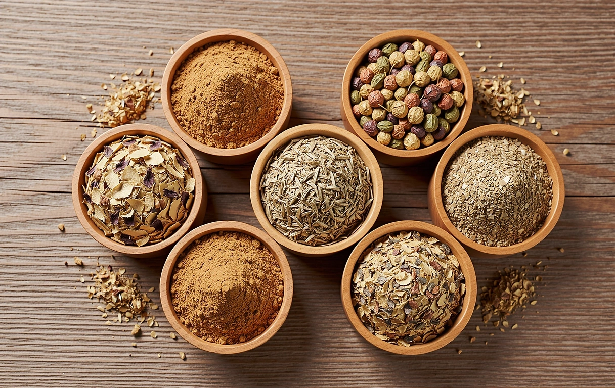 Curated botanical powders